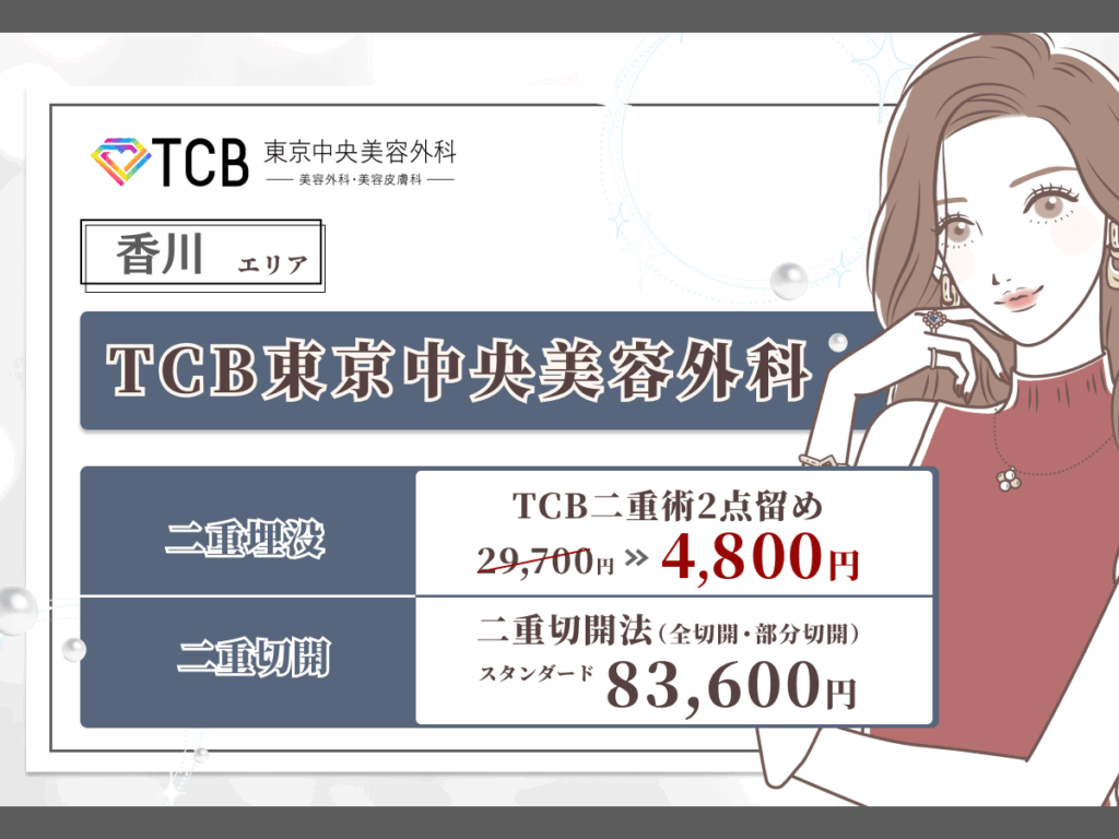 香川エリアおすすめ:TCB東京中央美容外科